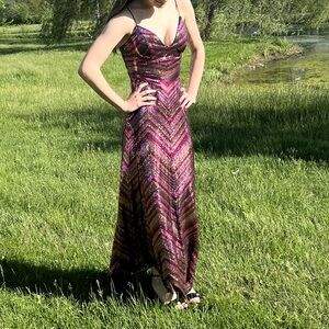 Violet Weekend Sequin Prom Dress